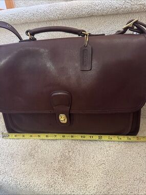 COACH CLASSIC BRIEF BAG in Dark COCOA Brown VINTAGE COLLECTIBLE LIKE NEW